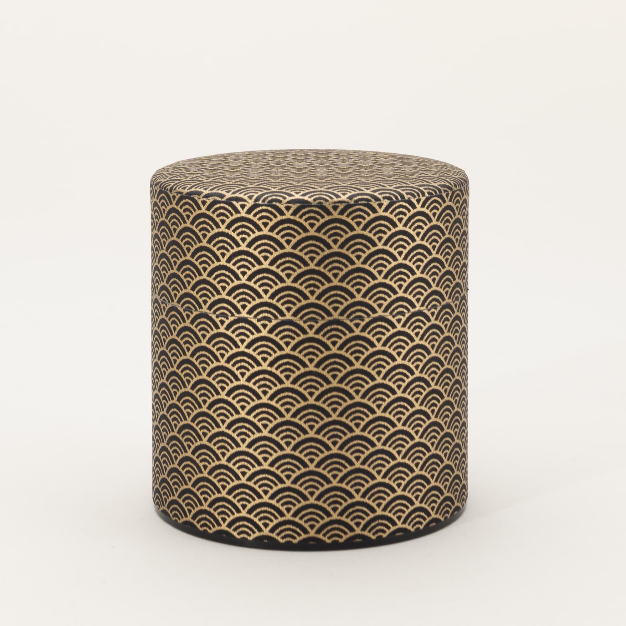 Seigaiha Washi-Wrapped Tea Canister
